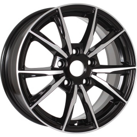 Авто диск Ifree Сион Блэк Джек 5x114,3 R15 литой черный с полировкой et45 d67,1