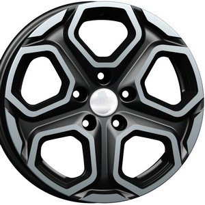 Авто диск Carwel Бала 5x114,3 R16 литой черный с полировкой et40 d60,1