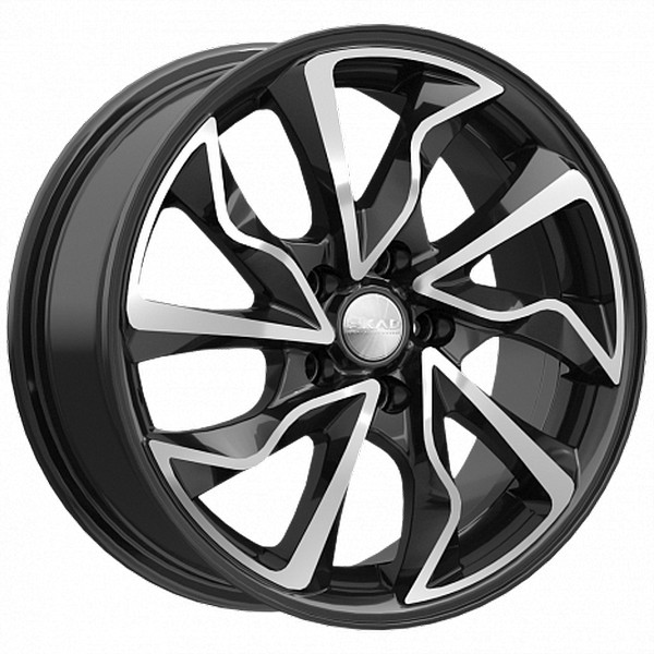 Авто диск Skad Марсель Алмаз 5x108 R17 литой черный с полировкой et45 d63,4