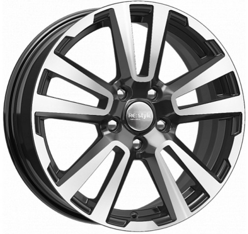 Авто диск Ifree Кс874 Блэк Джек 5x114,3 R17 литой черный с полировкой et50 d66,1