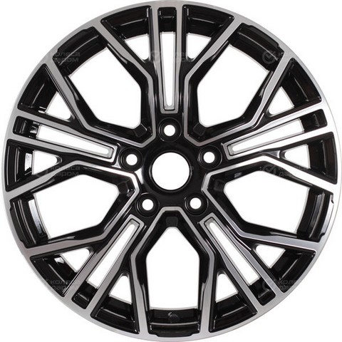 Авто диск Skad Тибет Алмаз 5x114,3 R17 литой черный с полировкой et45 d54,1