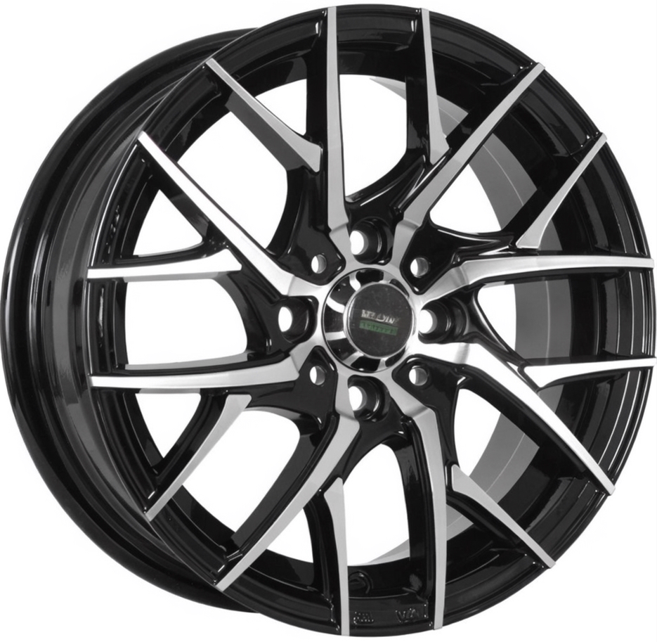 Авто диск Megami Mgm-12 5x100 R14 литой черный с полировкой et35 d57,1