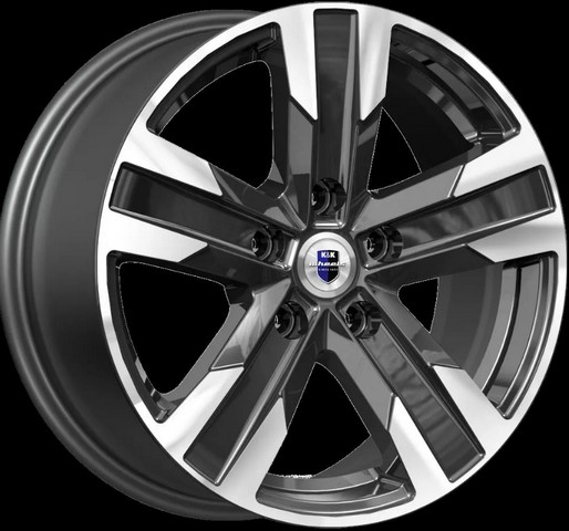 Авто диск K&K Висмут Алмаз Черный 5x108 R16 литой черный с полировкой et45 d63,4