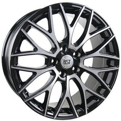 Авто диск Rst R098 5x114,3 R18 литой черный с полировкой et45 d67,1
